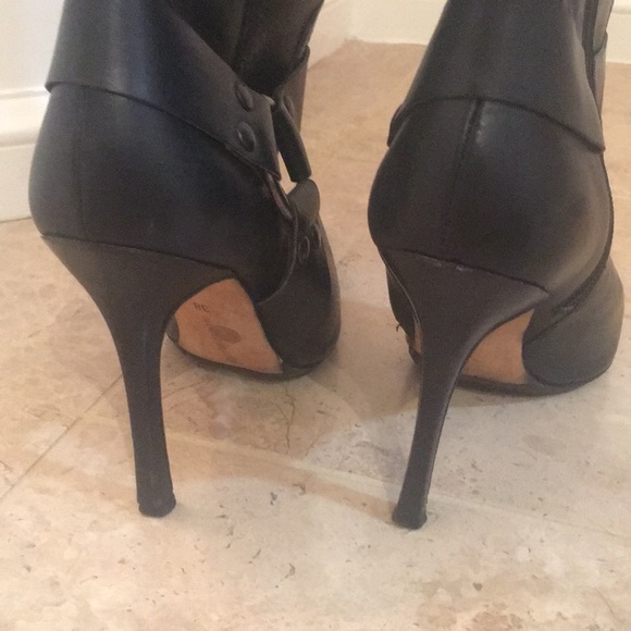 Manolo Blahnik tall black biker boots - Picture 3 of 8